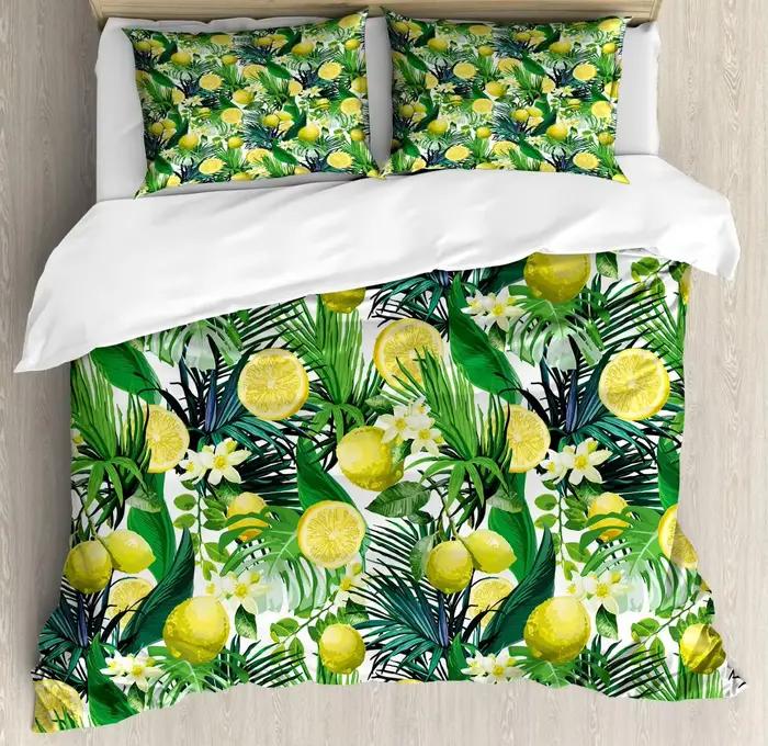 Housse de couette citron pour filles et garçons