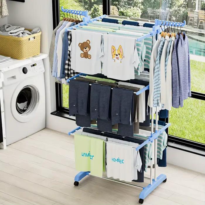 Séchoir à linge pliable à 4 niveaux