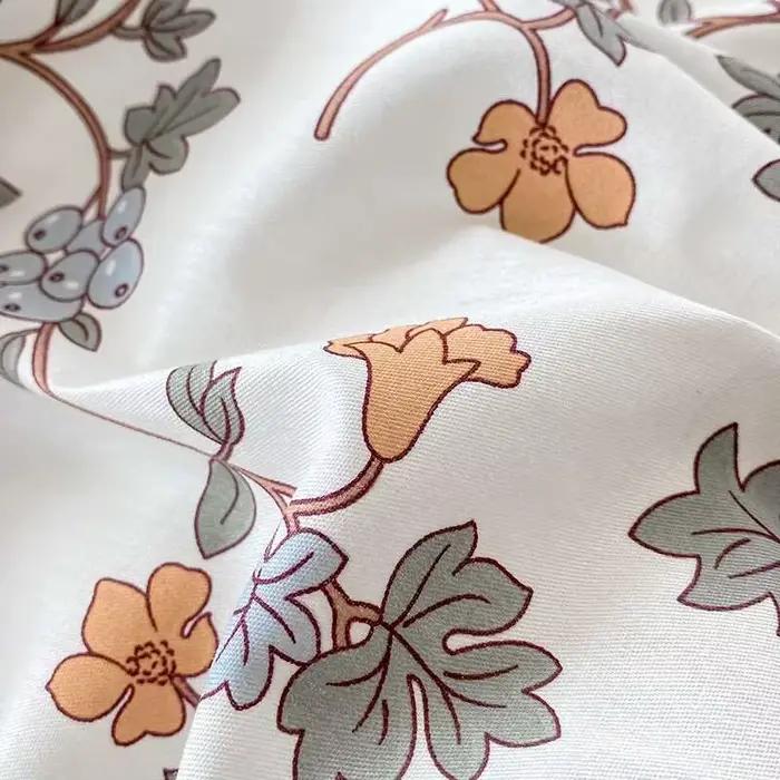 Taie d'oreiller florale personnalisée, 100% coton, décoration de chambre à coucher, housse de coussin, literie, doux, design mn, TAN70 x 70cm, 51x66cm