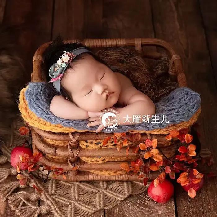 Laine couverture bébé newborn photography props tricoté