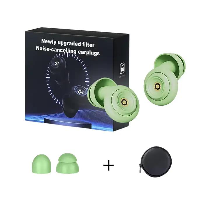 1 Set 50dB Noise Cancelling Sleep Earplugs Reusable Comfortable for Sleeping Concerts Study Work Portable Birthday Gift