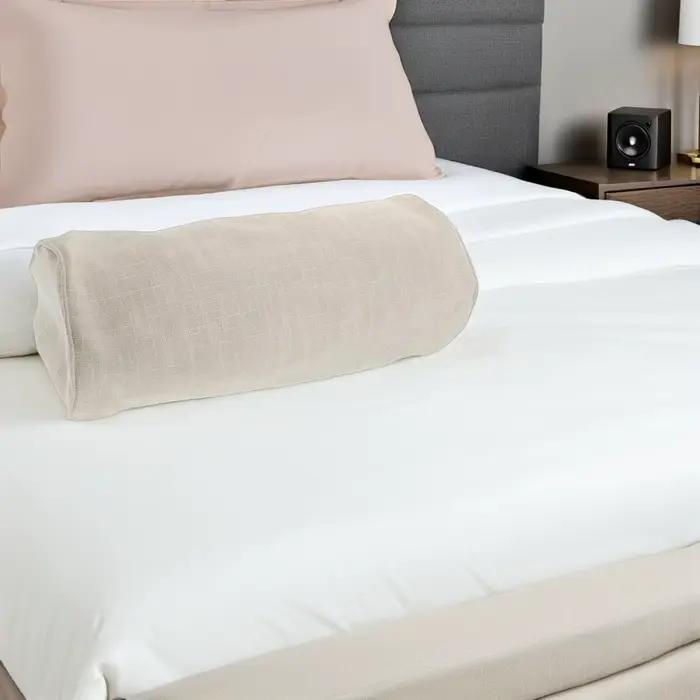Housse de coussin cylindrique pour coussins de soutien lombaire