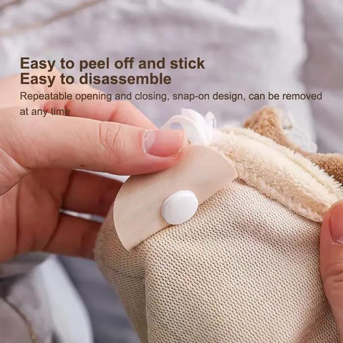 10 paires de pinces antidérapantes pour drap de lit, boucles de couverture, Clip de fixation pour housse de couette, une clé pour déverrouiller le support de couette, pinces fixatrices
