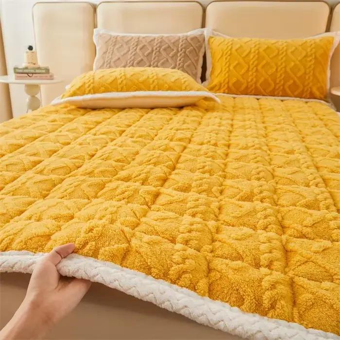 Optique-Protège-matelas Smile pour lits doubles, couverture de lit, coussinets d'hiver, documents solides, lieux chauds