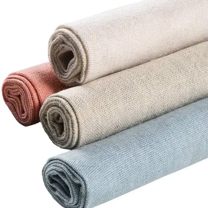 Tissu en lin naturel, bambou