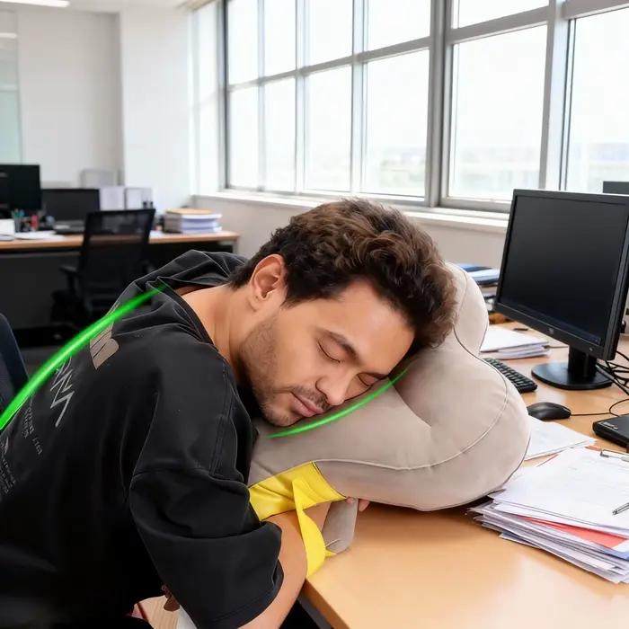 Oreiller de voyage gonflable - Portable et léger pour un sommeil confortable