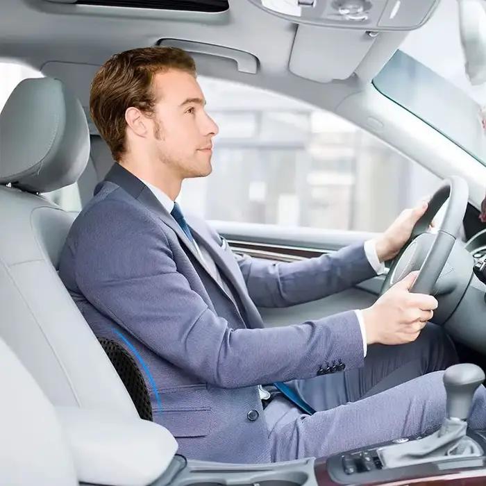 Oreiller de soutien lombaire en mousse à mémoire de forme, 1 pièce, pour soulager les douleurs dans le bas du dos, pour sièges d'auto, chaises de bureau, canapés