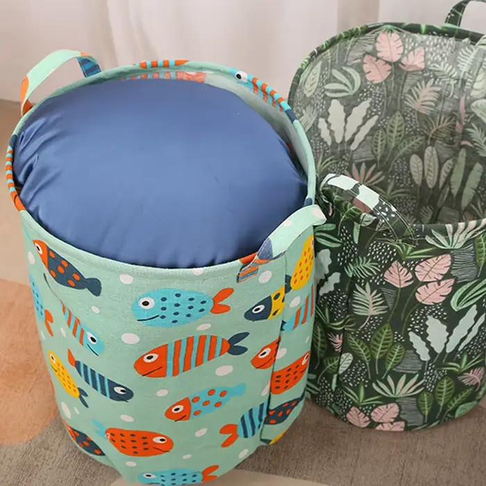Nouveau panier à linge imprimé Portable pliable sac de rangement