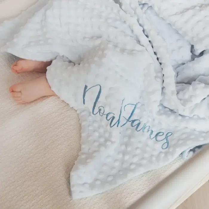 Couvertures personnalisées pour bébé avec nom
