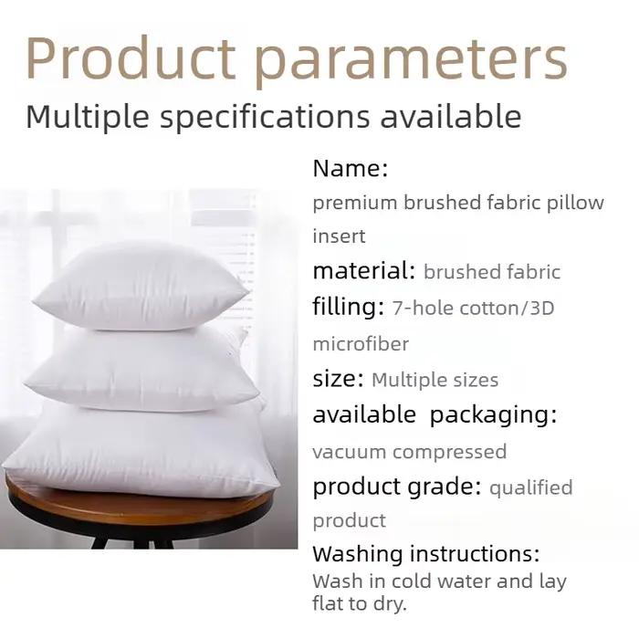 Noyau de coussin de qualité supérieure en tissu brossé pour la maison
