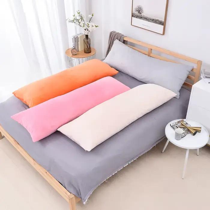 Taie d'oreiller longue en velours personnalisé