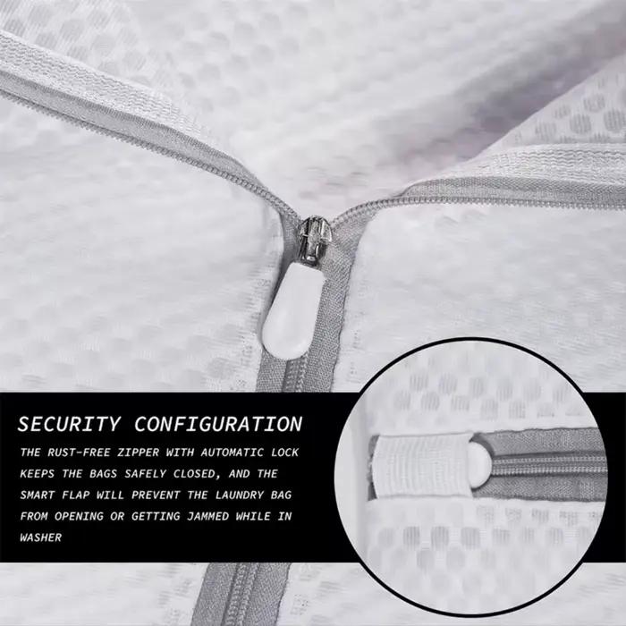 Sacs à linge en maille nid d'abeille pour produits délicats, sac de lavage délicat Durable et réutilisable en tissu filet, sac d'organisation de voyage pour Lingerie