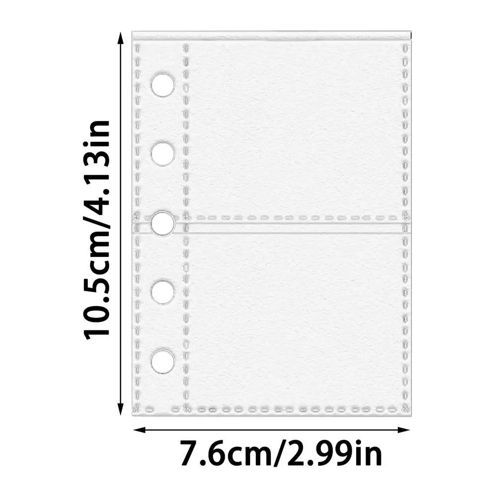 Protecteurs de pages transparents 10 pièces M5, inserts de reliure à 5 anneaux, pochettes de documen