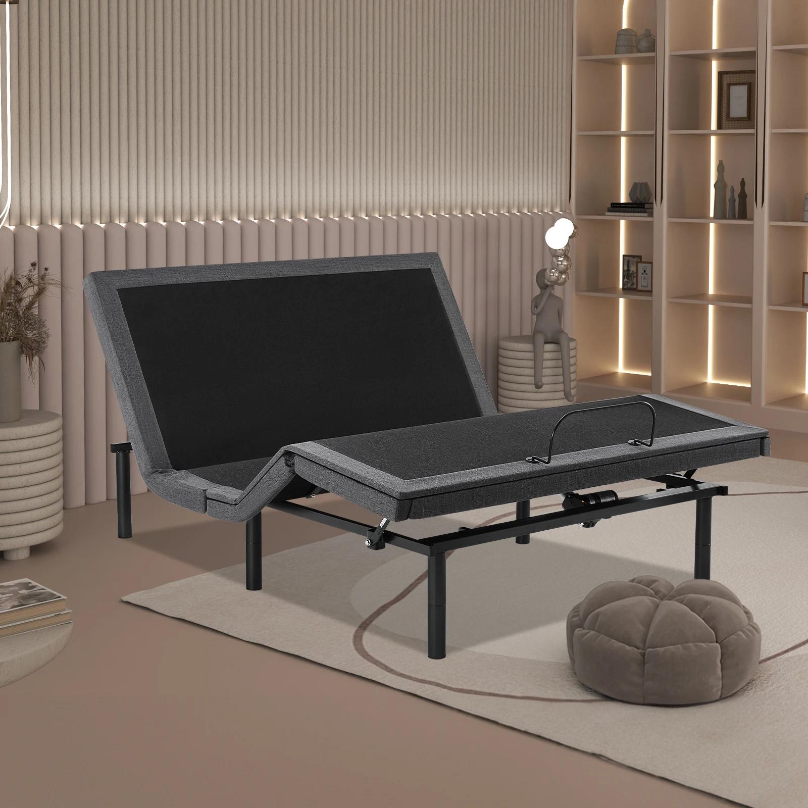 JHK lit Queen Size électrique cadre de lit ergonomique réglable avec télécommande sans fil lit zéro 