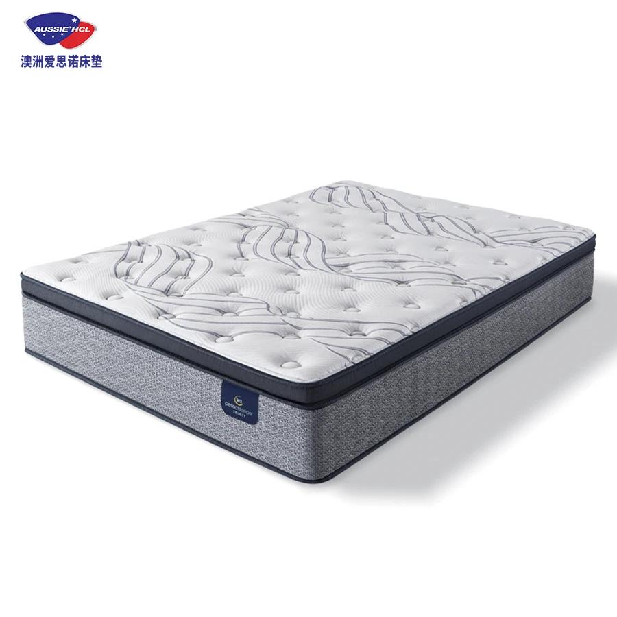 Matelas d'hôtel haut de gamme, matelas à ressorts hélicoïdaux de poche dans une boîte, emballage en 