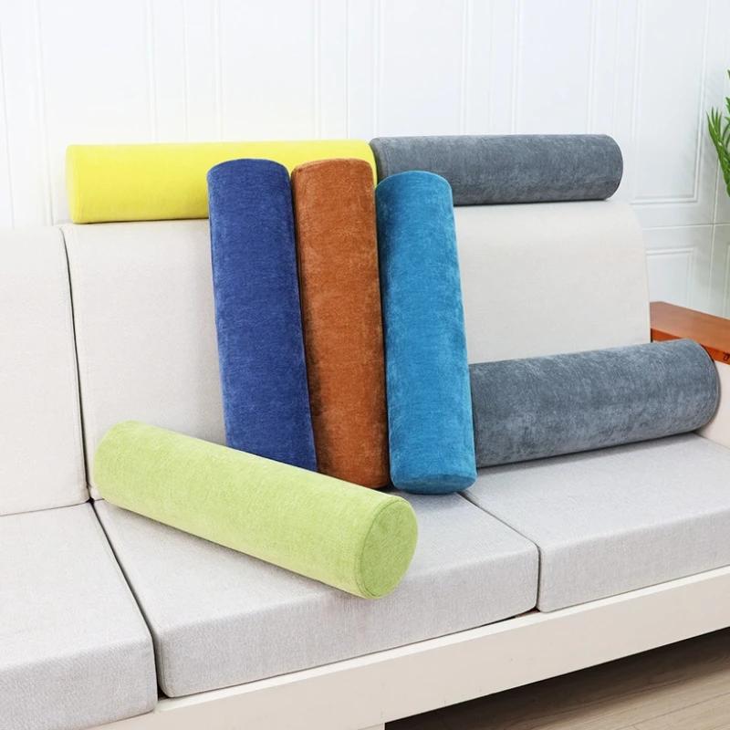 Coussin Cylindrique Ergonomique pour le Soutien Lombaire, Coussin de Bureau, Repose-Jambes Long pour Dormir