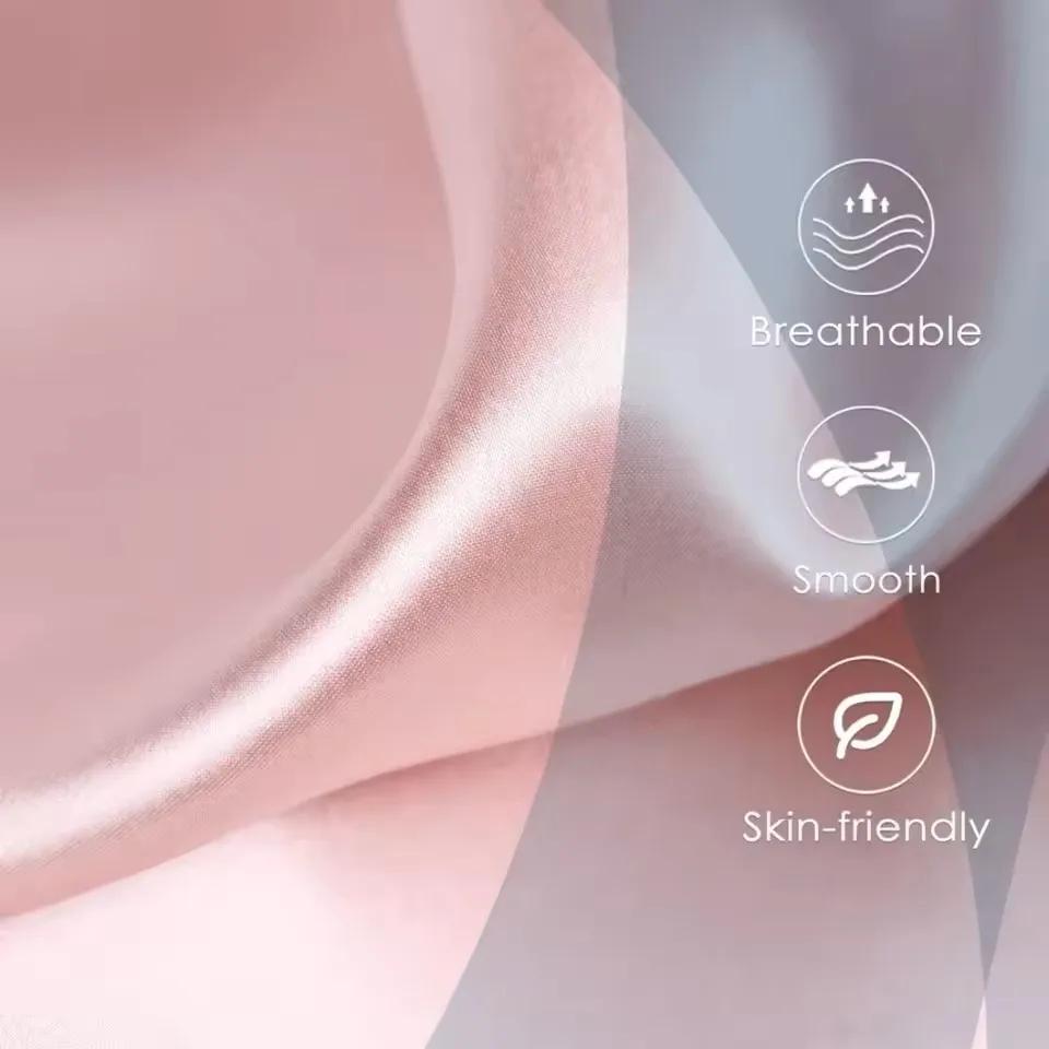 Kuup 1 pièces taie d'oreiller taie d'oreiller soyeux Satin cheveux beauté taie d'oreiller confortable taie d'oreiller décor à la maison en gros