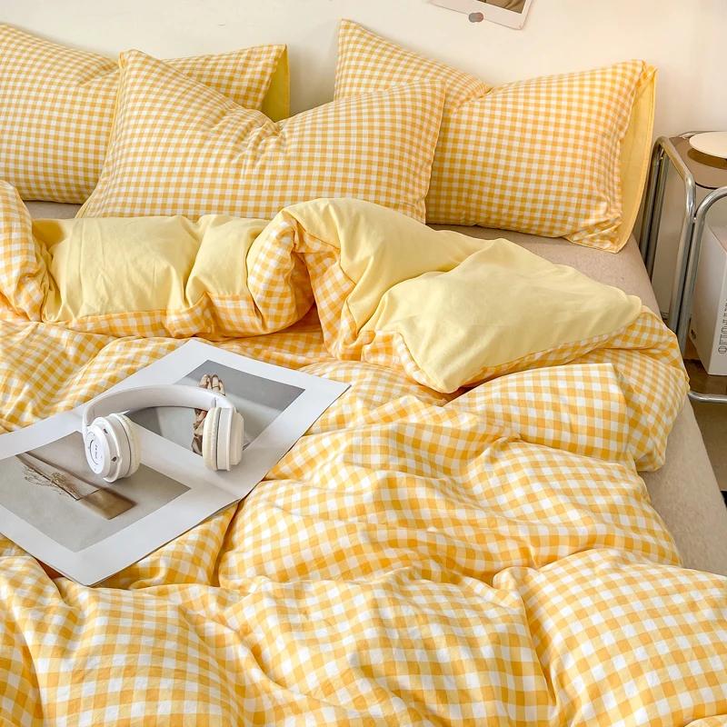 Housse de couette respectueuse de la peau, housses de couette de Style écossais, housse de lit Double face, Wojельное белье, housses de couette pour la maison (sans taie d'oreiller)