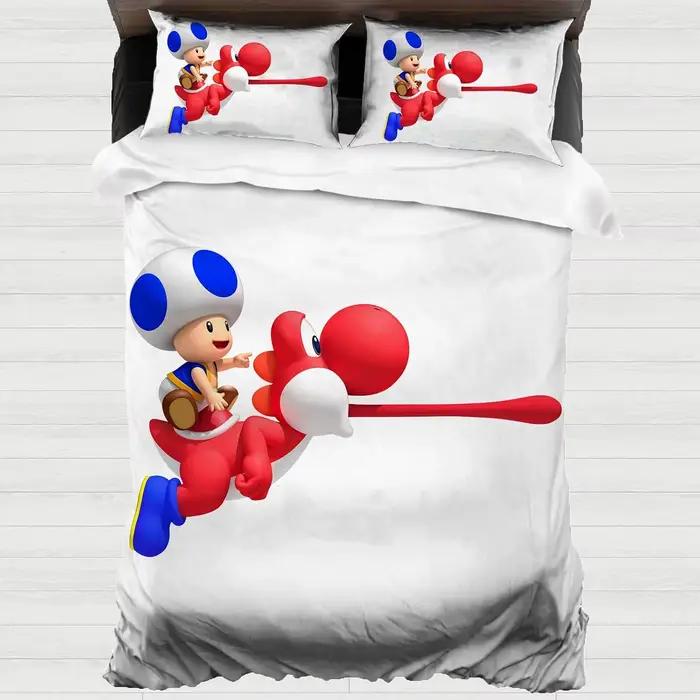 Jeu Yoshi's Island housse de couette taie d'oreiller ensemble de literie adulte garçon fille chambre