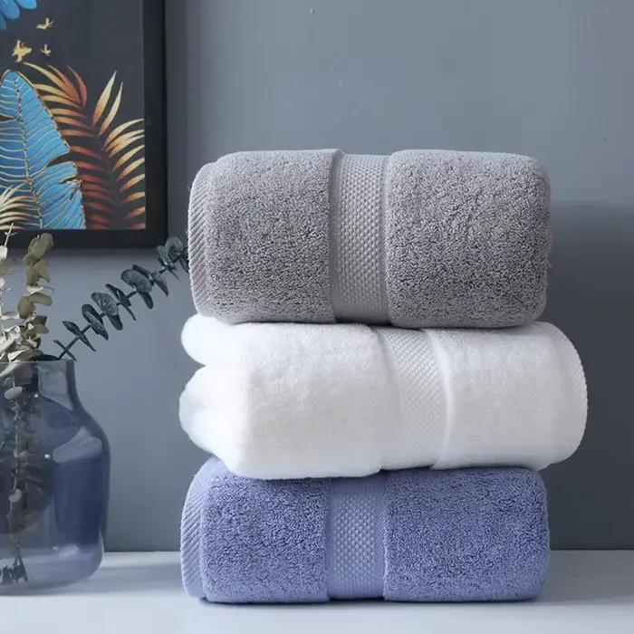 Serviette de Bain en Coton pour Adulte, Douce et Absorbante, Grande Serviette de Plage, Hôtel, Spa,