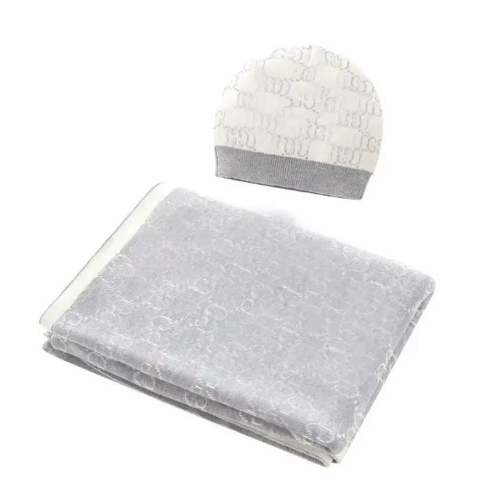 Couverture matelassée Jacquard en tricot épais pour enfants, couverture de climatisation, couverture