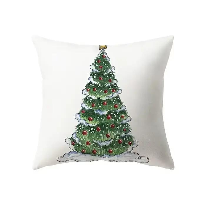 Taies d'Oreiller sur le Thème de Noël, Accessoires de Voiture, Bureau, Père Noël, Salon, Canapé, Mai