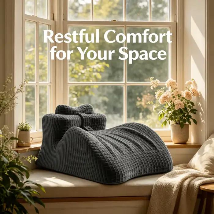 Oreiller de relaxation haut de gamme à mémoire de forme à récupération lente, ergonomique, avec sout