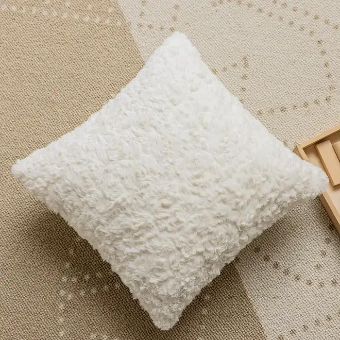 Juste de coussin en chenille française, taie d'oreiller légère, décoration de luxe, salon, canapé, s