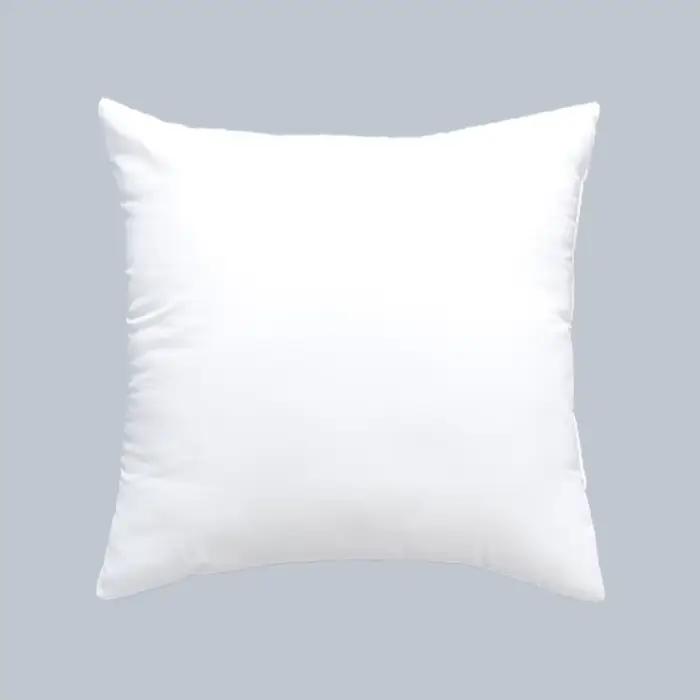 Oreiller carré blanc uni, tissu sieste, détachable et lavable, haute élasticité, coton Pp de haute q