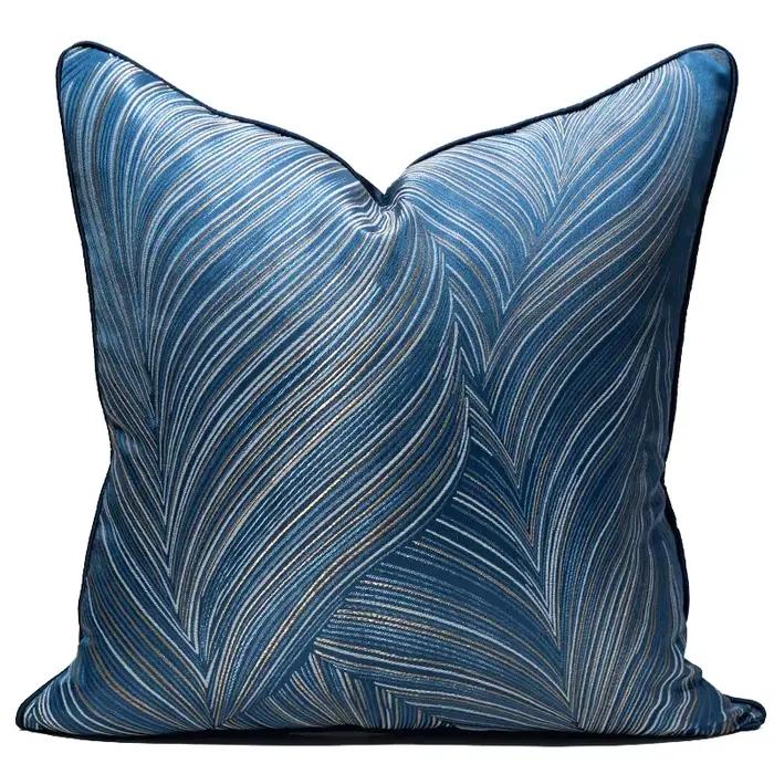 DUNXDECO-Juste de coussin de luxe, taie d'oreiller décorative, moderne, ivoire, noir, géométrique, v