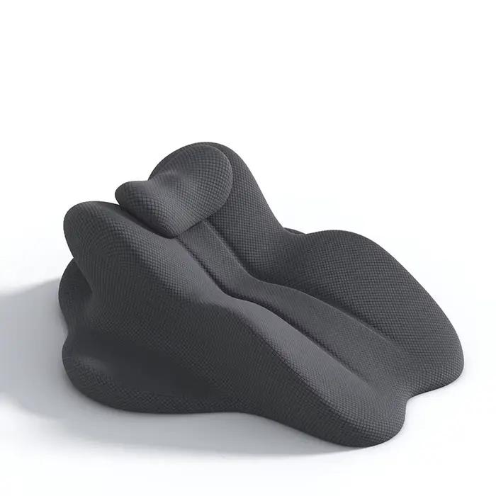 Oreiller ergonomique multi-positions pour le soutien du cou, du dos et de la taille, alignement de l