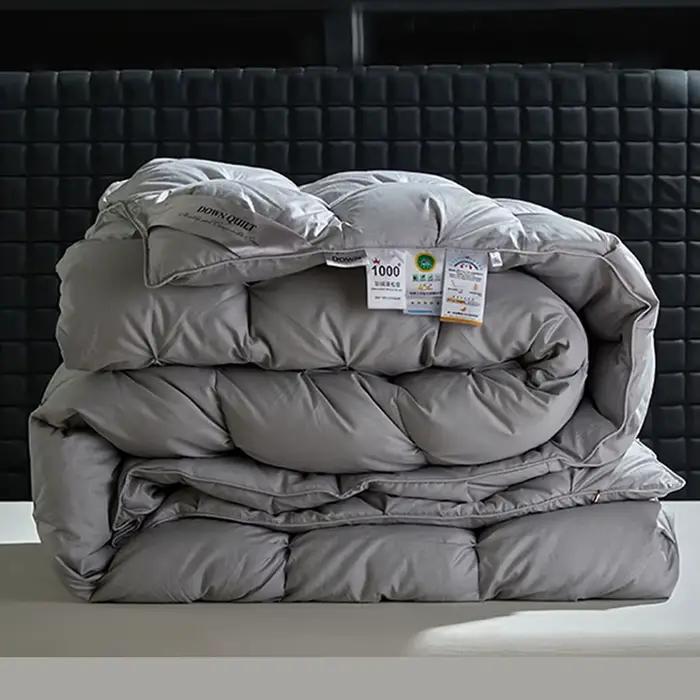 Couette de luxe 100% duvet de canard blanc, chaude pour l'hiver, extra large, double ou simple, légè
