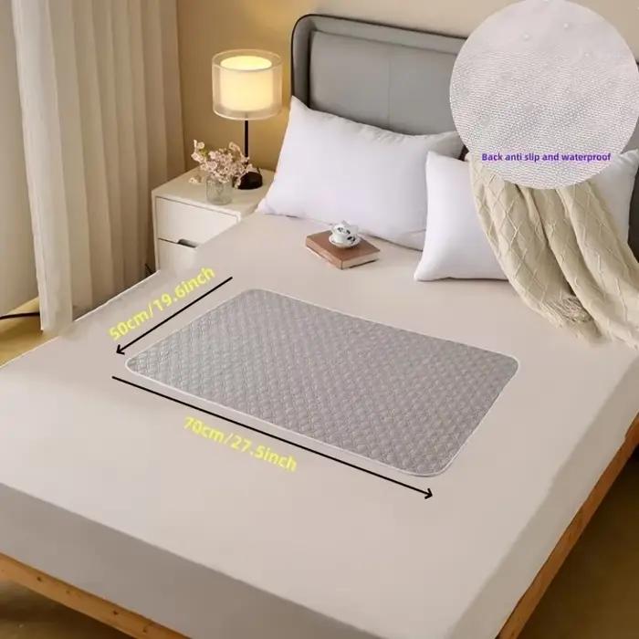 Protège-draps lavables pour personnes âgées et animaux domestiques – Tapis de soins au lit anti-fuit