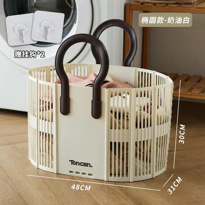 Grand panier à linge mural pliable, panier de salle de bain de grande capacité, poubelle à vêtements