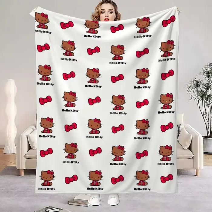 Couverture de genou chat Hellos Kawaii, pour salon, lit décoratif, décoration de chambre à coucher,