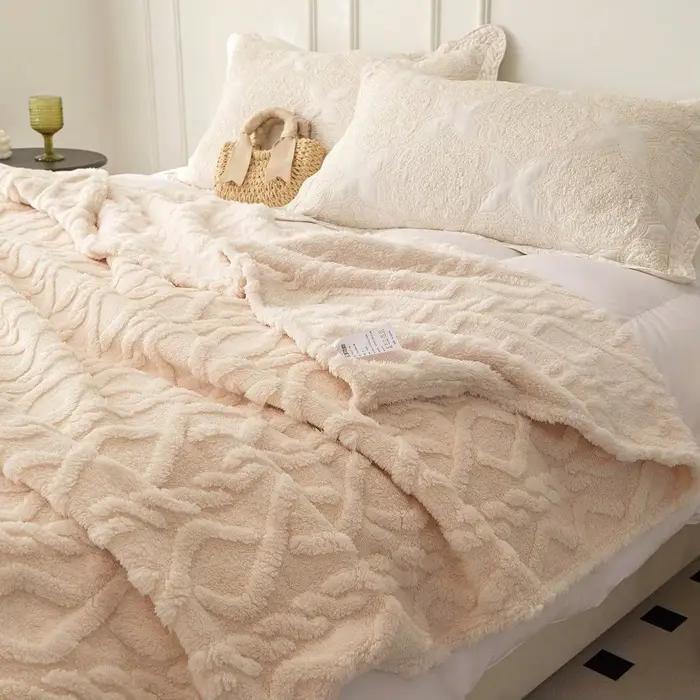 Couverture polaire corail monocouche 1 pièce