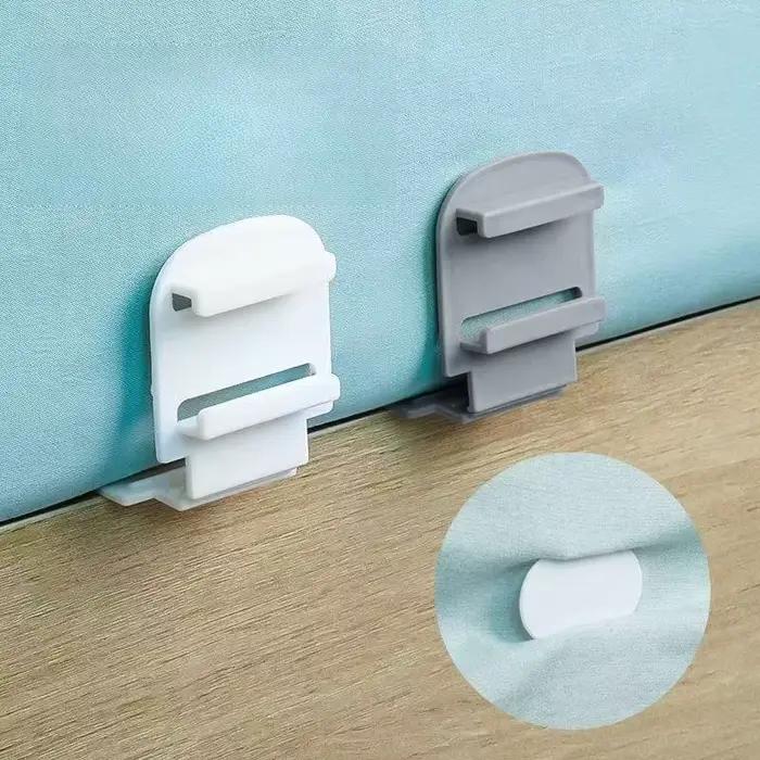 Lot de 4/8 attaches pliables pour draps de lit