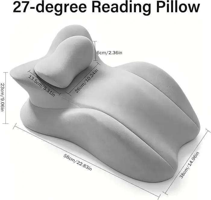Coussin ergonomique en forme de cale pour le lit