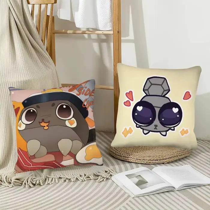 1 pièce Dandys W-World Housse de coussin carrée motif galet, tendance, pour chambre, canapé, décoration intérieure et loisirs