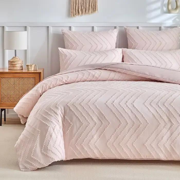 Ensemble de housse de couette ondulée en Polyester