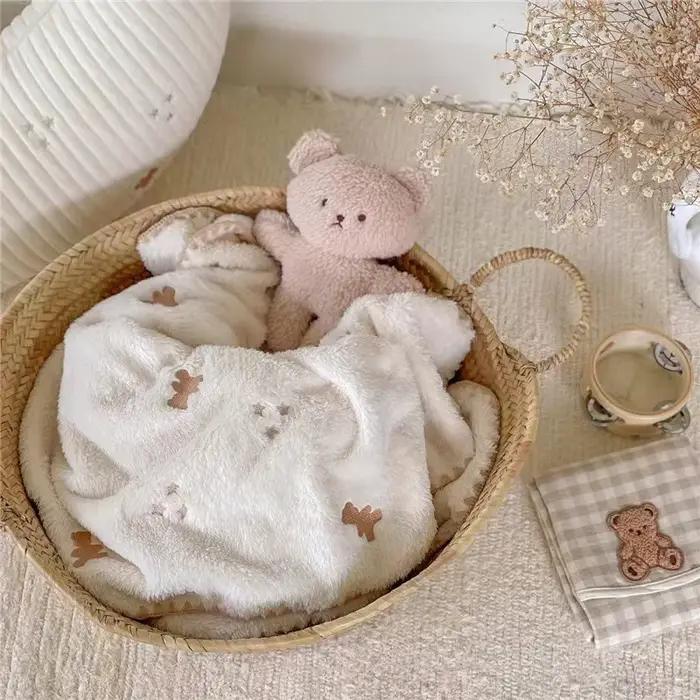 Ins coréen printemps automne hiver bébé couverture chaude couette pour nouveau-né literie