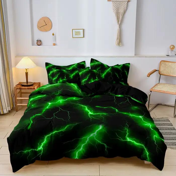 Ensemble de housse de couette imprimée en 3D (sans rembourrage)