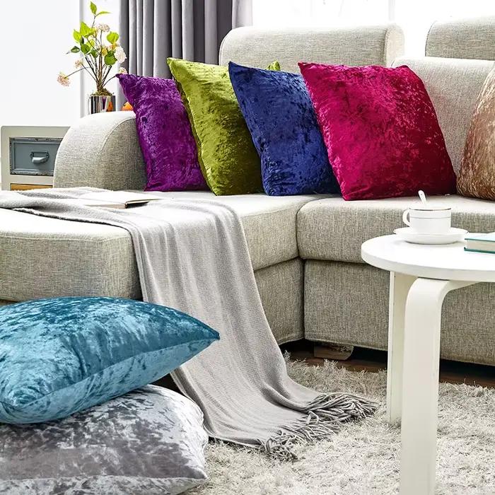 Oreiller recouvert de velours super doux