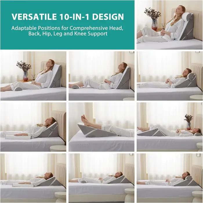 Ensemble de 3 coussins orthopédiques pour le lit