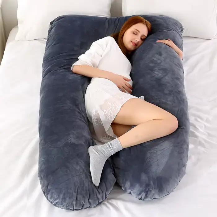 Oreiller de Grossesse Doux pour Femme Enceinte