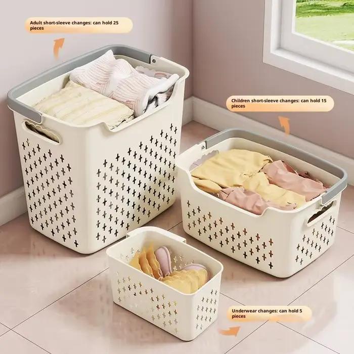 Panier à linge avec poignée
