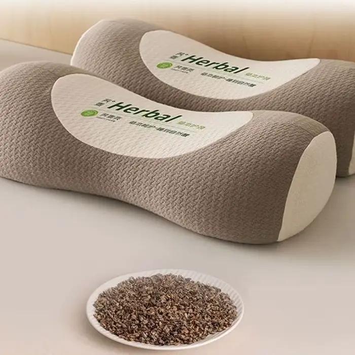 Oreillers cylindriques en sarrasin anti-arche, respirants, pour le soutien de la colonne vertébrale, favorisant le sommeil, soulageant les douleurs cervicales, oreiller de traction pour adultes