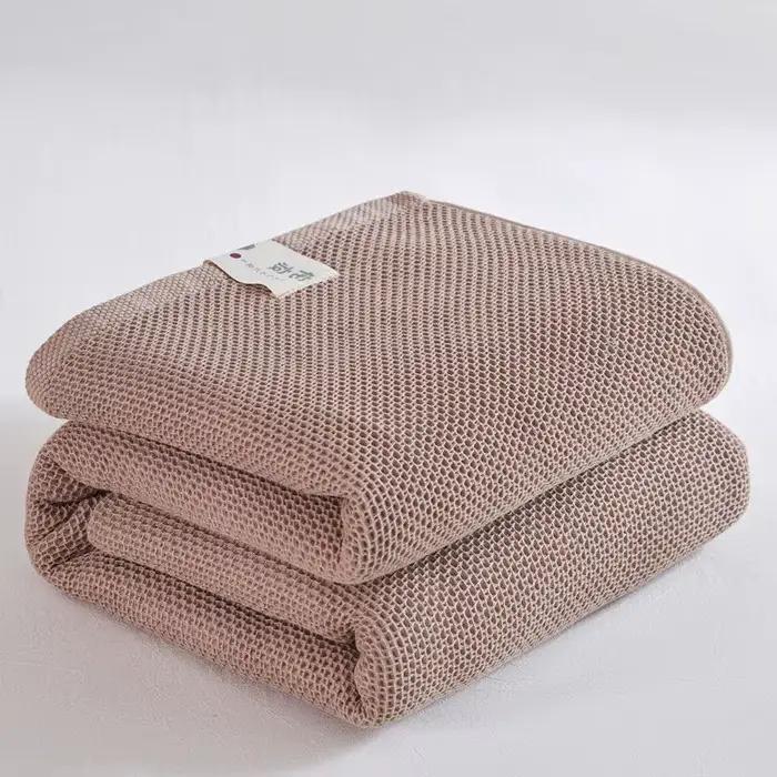 Couverture en coton à carreaux pour lit simple, couvre-lit gaufré, reine, roi, couvertures de canapé, drap de couverture de canapé, couette d'été