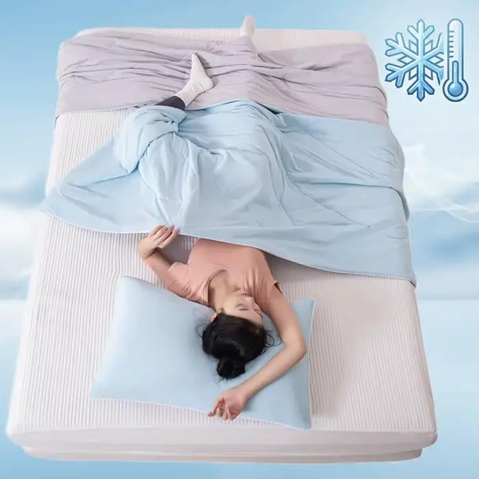 Couverture d'été légère et rafraîchissante pour lit