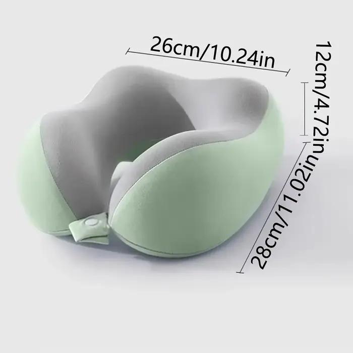Oreiller cervical confortable en forme de U avec sac de rangement – idéal pour les voyages